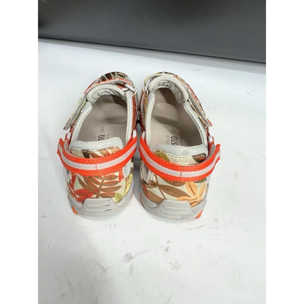Mephisto Allrounder Niro Womens 7 Orange Multicolor Floral Mary Jane Hiking Shoe
